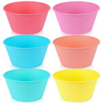 Bols reutilisables en materiau durable et plusieurs couleurs