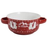 Bol  soupe 13. 5 cm rouge - marmottes - table et cook