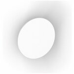 Bolis italia - patere zero blanc acier diam 90mm