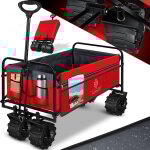 Bollerwagen pliable avec pneus larges chariot de transport chariot d'outillage incl. 2 poches filet pliable ... Bollerwagen pliable avec pneus larges chariot de transport chariot d'outillage incl. 2 poches filet pliable ...