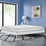 Lit 140x190 - ensemble sommier et matelas - matelas 140x190x15 m�moire de forme - sommier tapissier 140x190 ...