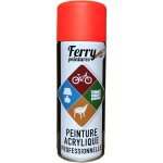 Bombe de peinture rouge fluo