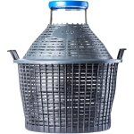Bonbonne en verre de 20l, grande dame - jeanne avec habillage plastique, idale pour le stockage, la ...