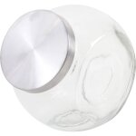 Bonbonnire en verre et mtal grand modle