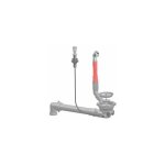 Lira - bonde automatique d'�vier diam�tre 90 mm, avec tubulure gain de place et trop plein rond