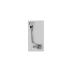 Siphon de baignoire à commande pushcontrol ø 52 chrome poli - l. 26 cm Siphon de baignoire à commande pushcontrol ø 52 chrome poli - l. 26 cm