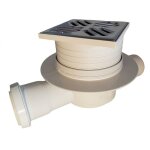 Bonde avec clapet / avaloir de sol réglable 100mm inox Bonde avec clapet / avaloir de sol réglable 100mm inox