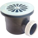 Bonde douche nf Ø90 sortie horizontale - sortie à coller Ø40 et à visser Bonde douche nf Ø90 sortie horizontale - sortie à coller Ø40 et à visser