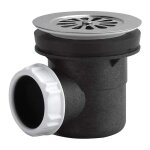Valentin - bonde de douche � grille marguerite pour receveur diam�tre 60 mm, sortie horizontale � coller ...
