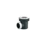 Rousseau - bonde pour receveur de douche avec trou -  60 mm - certifi nf - inox