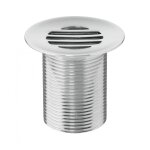 Bonde fixe de vidage pour lave - mains sans trop plein - écoulement libre - grille laiton chromé Bonde fixe de vidage pour lave - mains sans trop plein - écoulement libre - grille laiton chromé