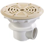 Habitat et jardin - bonde de fond � 210 mm avec grille abs 'parker' - beige