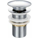 Bonde de lavabo pop - up sans trop - plein en laiton chromé g 1 - 1 / 4, Équipée d'un système d'ouverture ... Bonde de lavabo pop - up sans trop - plein en laiton chromé g 1 - 1 / 4, Équipée d'un système d'ouverture ...