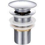 Todot - jamais utilis] bonde de lavabo pop - up sans trop - plein, vidage clapet push open pour lavabo ...