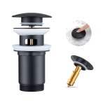 Bonde de lavabo bonde pop - up avec trop - plein automatique universelle bonde de vidage en acier inox ...