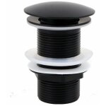 Bonde de lavabo press universel sans trop plein noir filtre lavabo bonde pop up anti - blocage rsistant ...