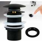 Bonde de lavabo sans trop plein - bonde de vidange pop - up valve universel, bonde de lavabo clic clac ...