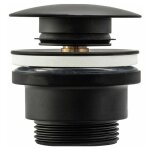 Rea - bouchon d'vier universel - bonde d'vier universelle - noir mat - compatible avec clapet anti ...