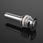 Sogood - bonde de lavabo et vasque chromé avec trop plein système automatique clic - clac pu02 - chromé ... Sogood - bonde de lavabo et vasque chromé avec trop plein système automatique clic - clac pu02 - chromé ...