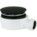 Bonde avec siphon universel pour receveurs de douche noir mat vicario 836 / sacp. 55 noir mat