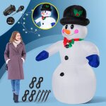 Bonhomme de neige gonflable décoratif 20 led décoration lumineuse 240x170x noël Bonhomme de neige gonflable décoratif 20 led décoration lumineuse 240x170x noël
