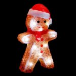 F��ric lights and christmas - bonhomme de neige lumineux int�rieur h21cm 20 led � piles - feeric lights ...