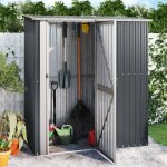 Bonnevie - abri à vélos jardin cabane de jardin - anthracite 180, 5x97x209, 5cm acier galvanisé bv538002 ... Bonnevie - abri à vélos jardin cabane de jardin - anthracite 180, 5x97x209, 5cm acier galvanisé bv538002 ...