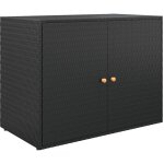 Bonnevie - armoire de rangement jardin design moderne, armoire etag�re de rangement, noir 100x55, 5x80 ...