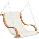 Balancelle de jardin, chaise fauteuil suspendu, et coussin crème bois courbé avec finition en teck oib2125e ... Balancelle de jardin, chaise fauteuil suspendu, et coussin crème bois courbé avec finition en teck oib2125e ...