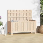 Bonnevie - banc coffre de rangement de jardin - banquette pouf 108x42, 5x54 cm bois massif de pin bv834376 ...