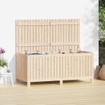 Bonnevie - banc coffre de rangement de jardin - banquette pouf 147x68x64 cm bois massif de pin bv791812 ...