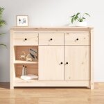 Bonnevie - buffet - armoire de rangement enfilade 100x35x74 cm bois massif de pin bv551242 Bonnevie - buffet - armoire de rangement enfilade 100x35x74 cm bois massif de pin bv551242