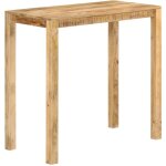 Table haute table de bar - mange - debout 112x55x108 cm bois de manguier massif bv561107 bonnevie brun ...