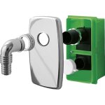 Bonomini - siphon compact encastrable pour lave - linge ou lave - vaisselle avec bac  assiettes blanc ...
