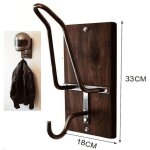 Border porte - casque moto crochet pour casque en bois organisateur de casquettes moto crochet pour veste ...