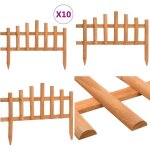Bordure de jardin 10 pcs bois de sapin 4, 4 m - bordure de jardin - bordures de jardin - home & living ...