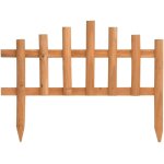 Bordure de jardin 10 pcs bois de sapin 4, 4 m - inlife