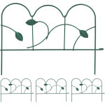 Bordure de jardin, lot de 4 lments, mtal, h x l : 28x38, 5 cm chacun, extrieur,  planter dans le ...