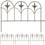 Relaxdays - bordure de jardin, lot de 4 lments, mtal, hxl: 28x38, 5 cm chacun, extrieur,  planter ...