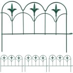 Bordure de jardin, lot de 4 éléments, métal, hxl: 28x38, 5 cm chacun, extérieur, à planter dans le sol, ... Bordure de jardin, lot de 4 éléments, métal, hxl: 28x38, 5 cm chacun, extérieur, à planter dans le sol, ...