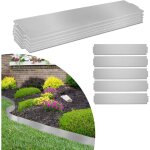 Bordure de jardin exterieur, 20m gazon bordures en acier galvanis pour jardin plantes potager, 15 cm ...