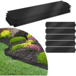 Bordure de jardin exterieur, 50m gazon bordures en acier galvanis pour jardin plantes potager, 18 cm ...