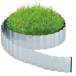 Relaxdays - bordure de jardin flexible, mtal galvanis, pour pelouse et parterre, longueur 12 m, hauteur ...