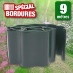 Bordure de jardin flexible spcial gazon, massifs, alles. . . en pvc vert - h9 cm x 9 m