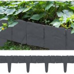 Bordures de jardin imitation pierre anthracite - par 50