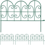 Relaxdays - bordure de jardin, lot 4 lments, mtal, hxl: 28x38, 5 cm chacun, pour extrieur,  planter ...