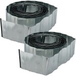 Relaxdays - bordure de jardin mtal, lot de 2, clture gazon 10 m, massif, potager, parterre, pelouse ...