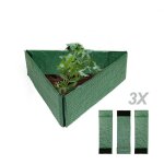Bordure de pelouse de jardin combin�e, bordure de jardin d�corative en plastique, bordure de jardin portable ...