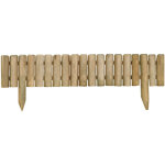 Bordure en bois quebec - l100 x 3 x 35 / 20 cm