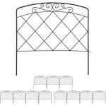 Relaxdays - bordure potager, clture jardin 12 lments, mtal, design antique, h x l : 41, 5 x 735 cm, ...